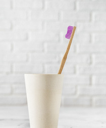 Toothbrush in cup