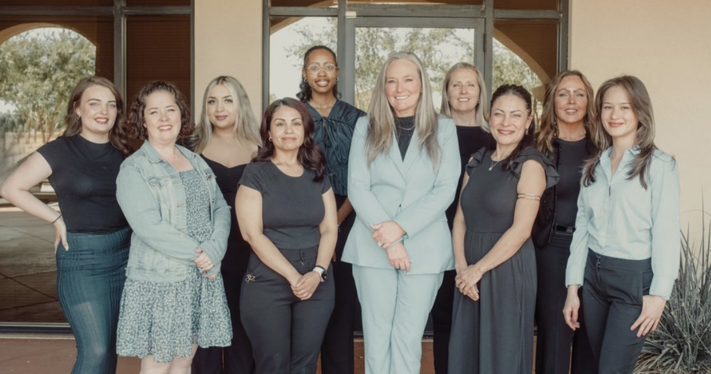 Smiling Gilbert dentist and team members at Desert Springs Dental