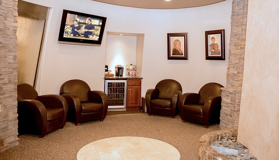 Dental office waiting room