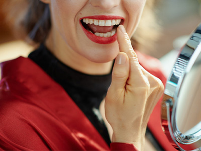 a patient receiving dental bonding in Gilbert, AZ