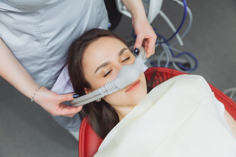 person under dental sedation